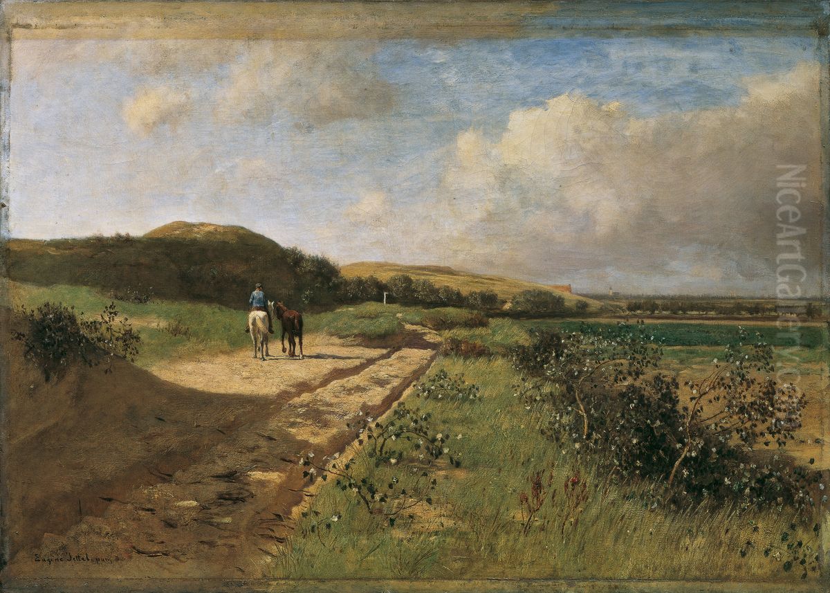 Dunen bei Katwijk Oil Painting by Eugen Jettel