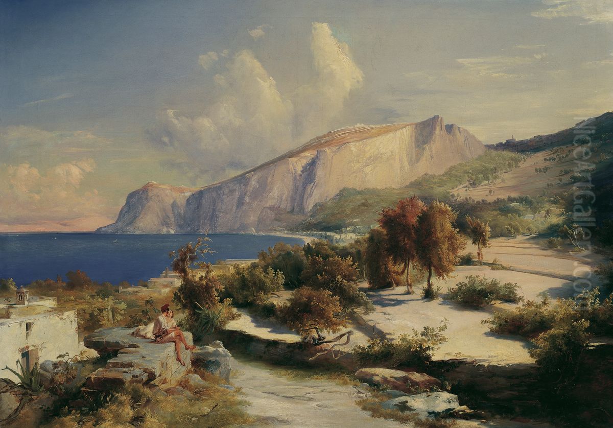 Nachmittag auf Capri Oil Painting by Carl Blechen