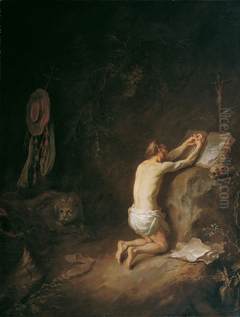 Heiliger Hieronymus Oil Painting by Martin Johann Schmidt