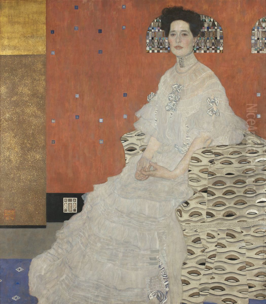 Portrait of Fritza Riedler Oil Painting by Gustav Klimt