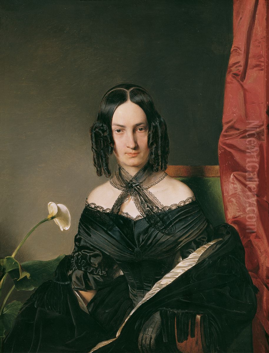 Frau Nadassy Oil Painting by Franz Eybl
