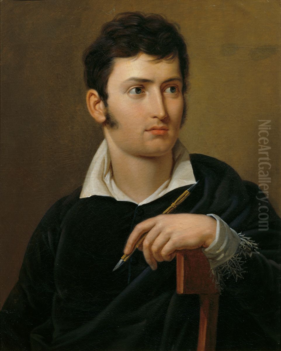 Self-portrait Oil Painting by Josef Rebell