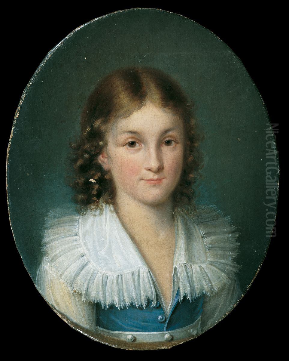 Der Vater des Kunstlers als Kind Oil Painting by Josef Lambert Denk