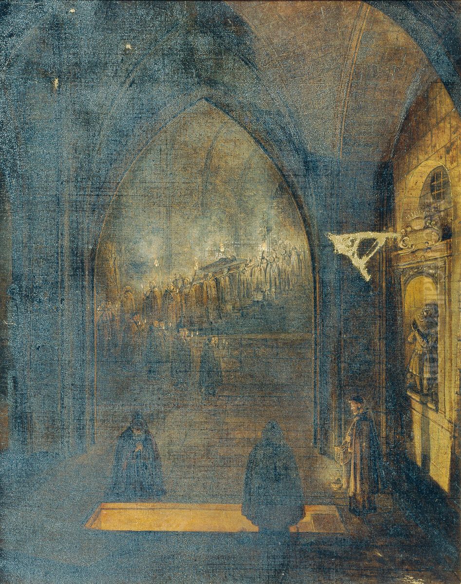 Gruftgewolbe Oil Painting by Johann Nepomuk Schodlberger