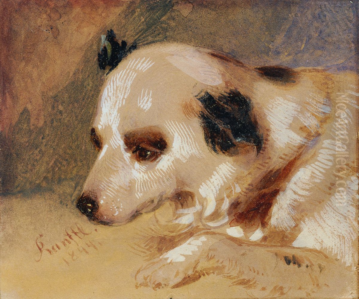 Hundekopf Oil Painting by Matthias Ranftl