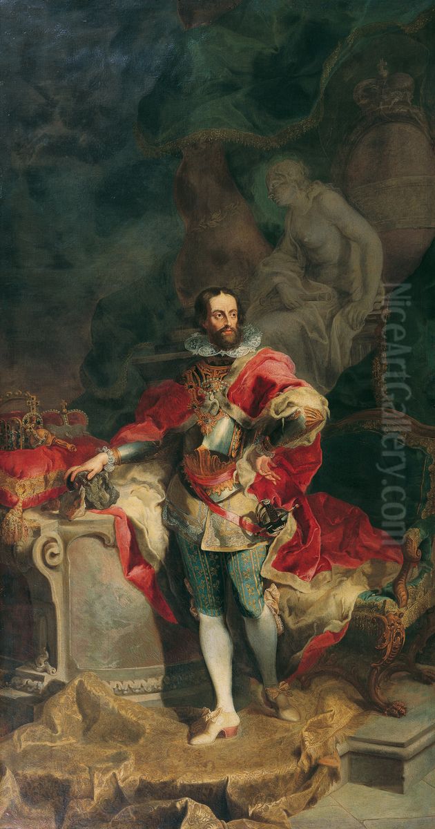 Kaiser Ferdinand I. Oil Painting by Franz Anton Palko
