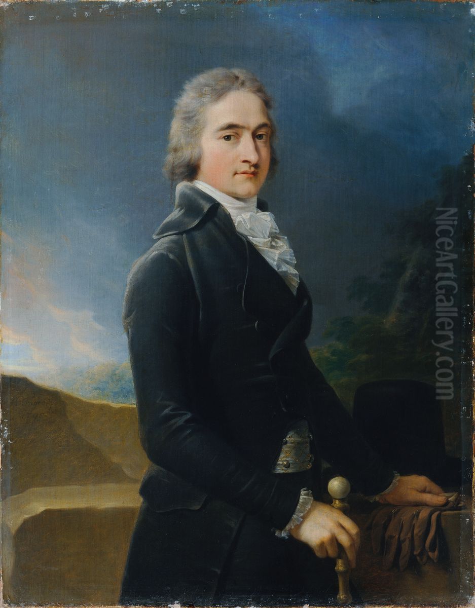 Bernhard von Tschoffen (gest. 1802) Oil Painting by Heinrich Fuger