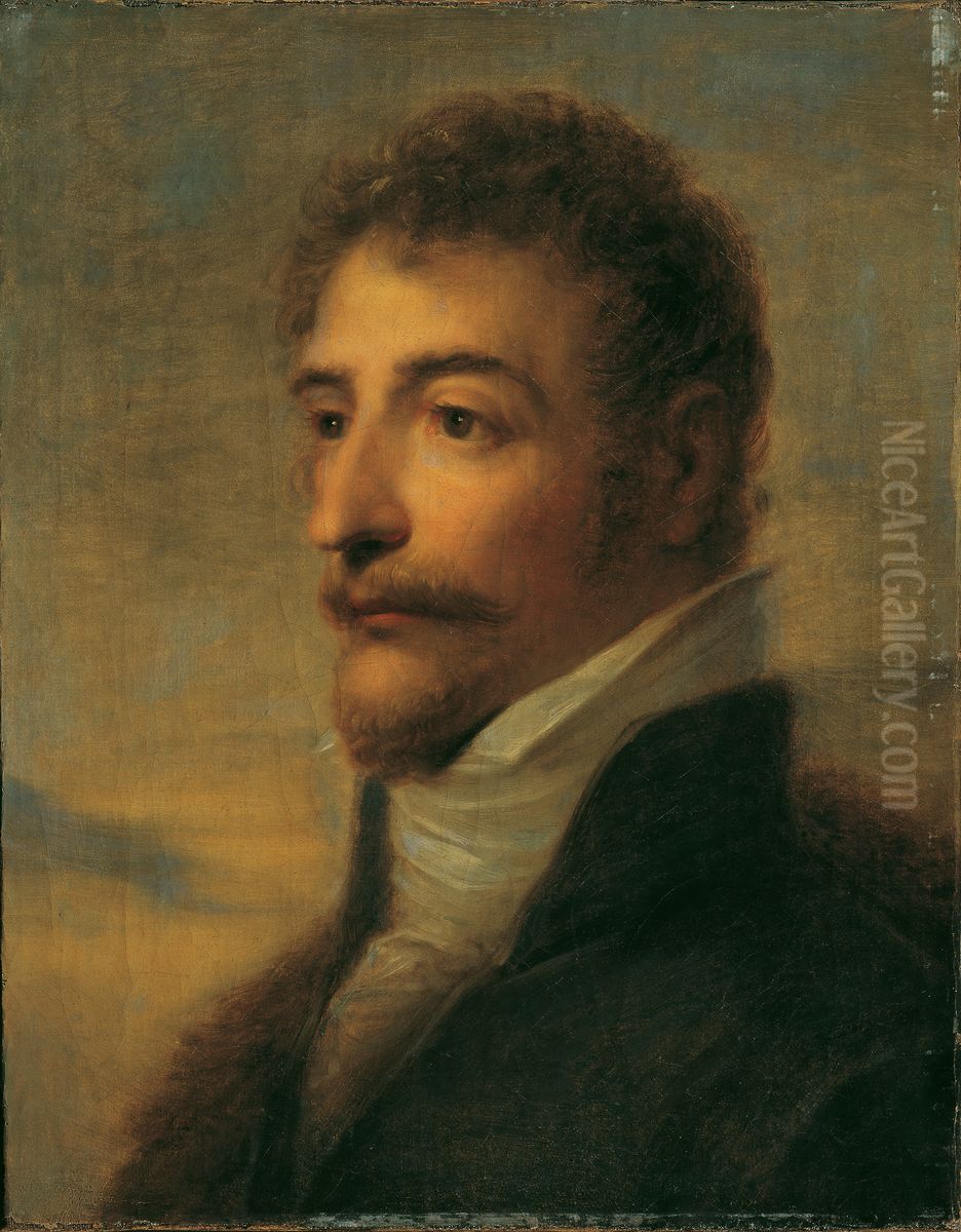 Brustbild eines bartigen Mannes Oil Painting by Heinrich Fuger