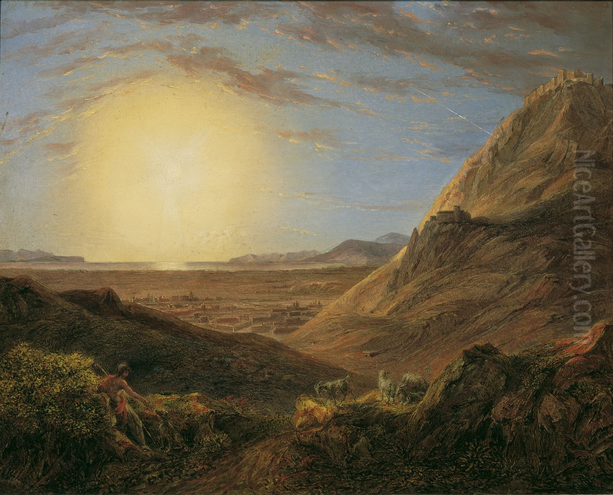 Athen nach Sonnenaufgang Oil Painting by Karl Agricola