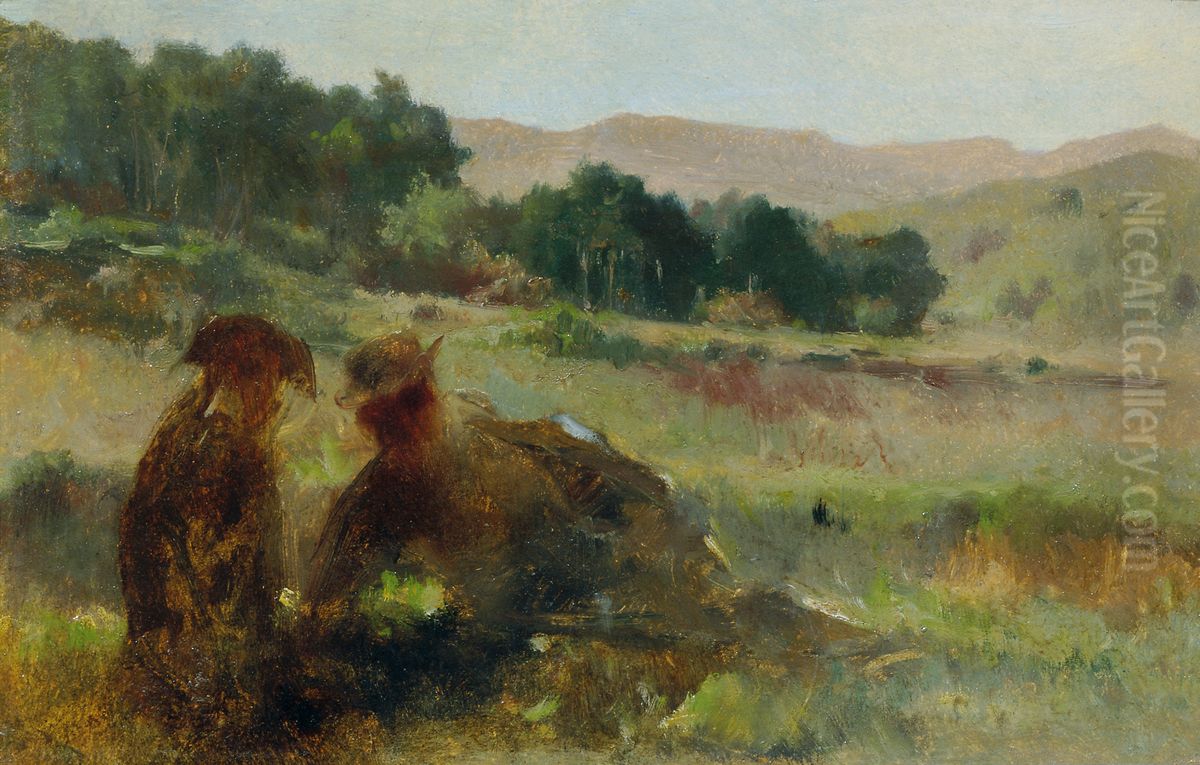 Landschaft mit Jager und Hund Oil Painting by Johann Till the Younger