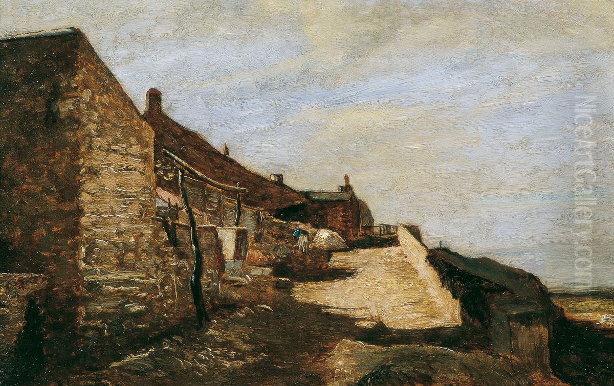 Pont de Moutiers in Thiers Oil Painting by Rudolf Ribarz