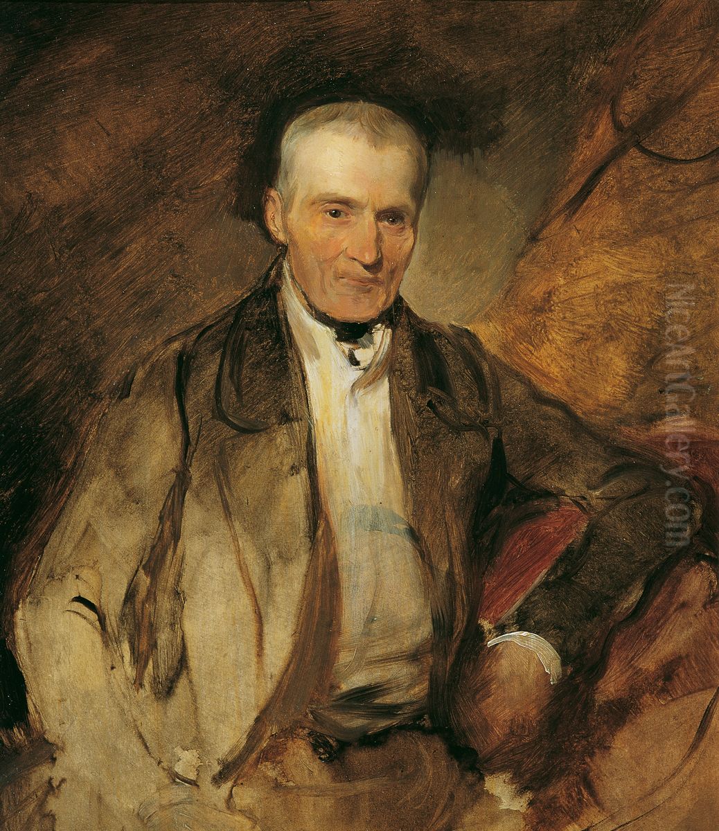 Der Vater des Malers Georg Raab Oil Painting by August von Pettenkofen