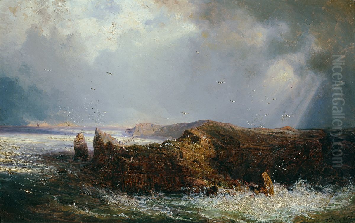 Die Insel St. Paul im Indischen Ozean Oil Painting by Joseph Selleny