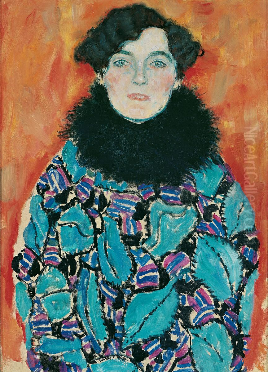 Portrait of Johanna Staude Oil Painting by Gustav Klimt