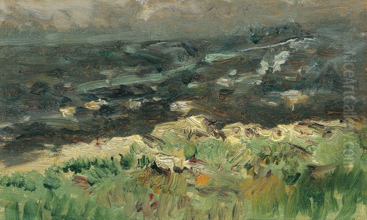 Am Meeresstrand Oil Painting by Theodor von Hormann