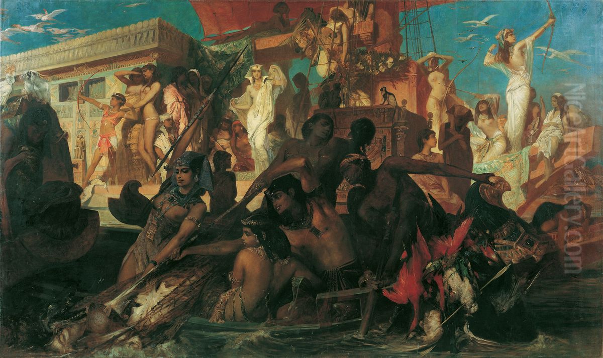 Die Niljagd Oil Painting by Hans Makart