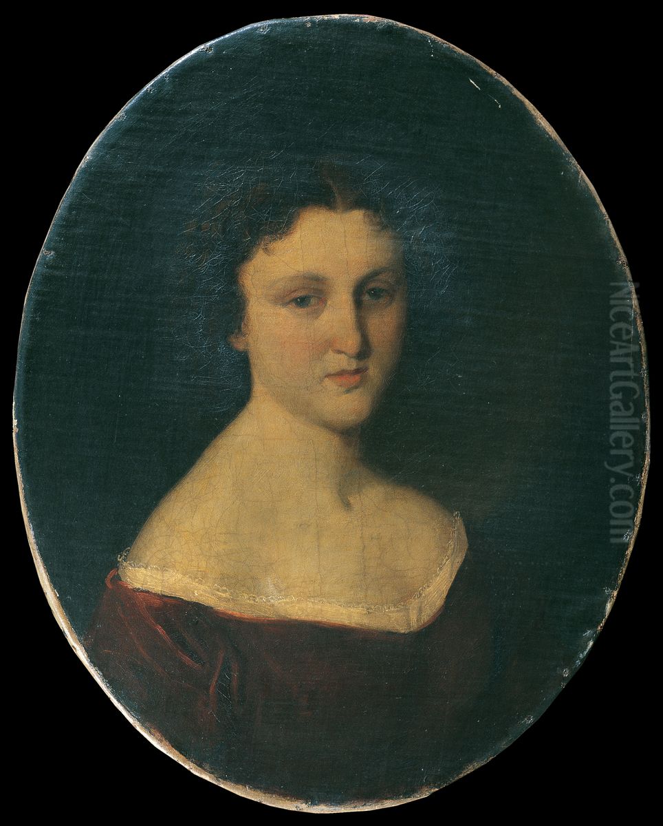 Frau Rott Oil Painting by Hans (Johann von Strasiripka) Canon