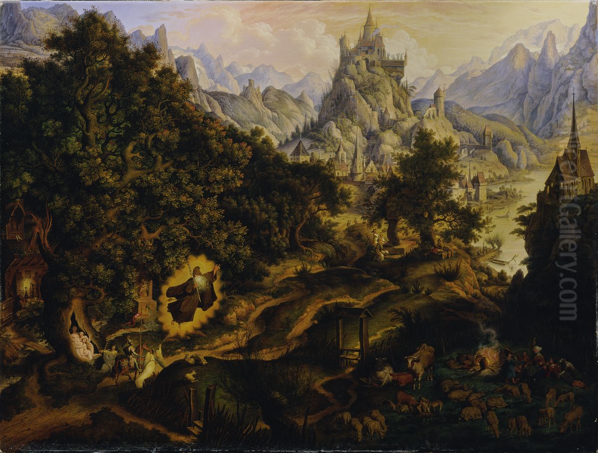 Die Tannhauser-Legende Oil Painting by Karl Russ