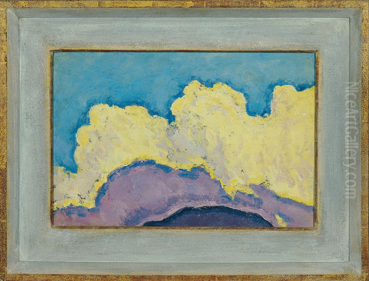 Cloud study Oil Painting by Koloman Moser