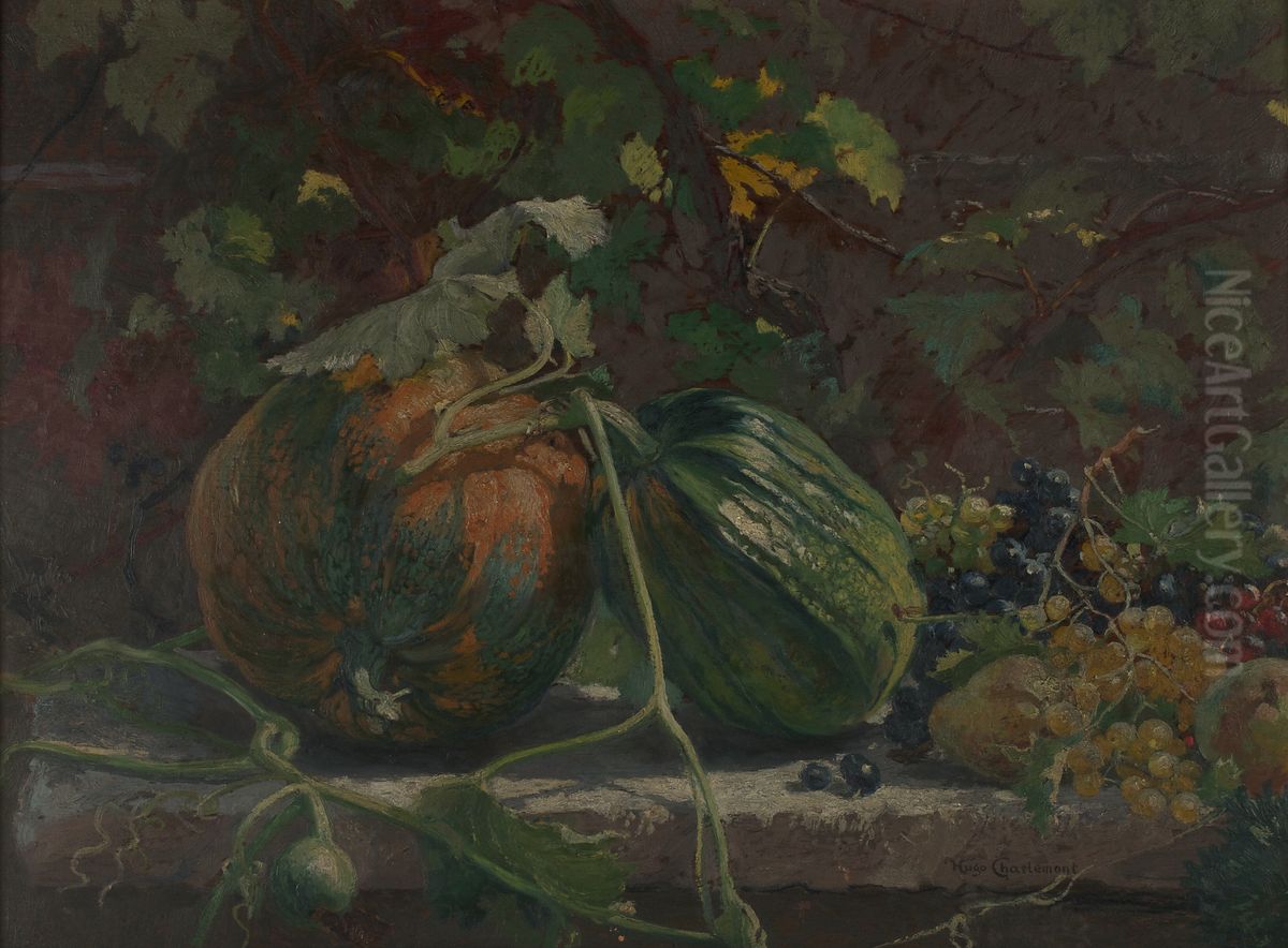 Stillleben Oil Painting by Hugo Charlemont