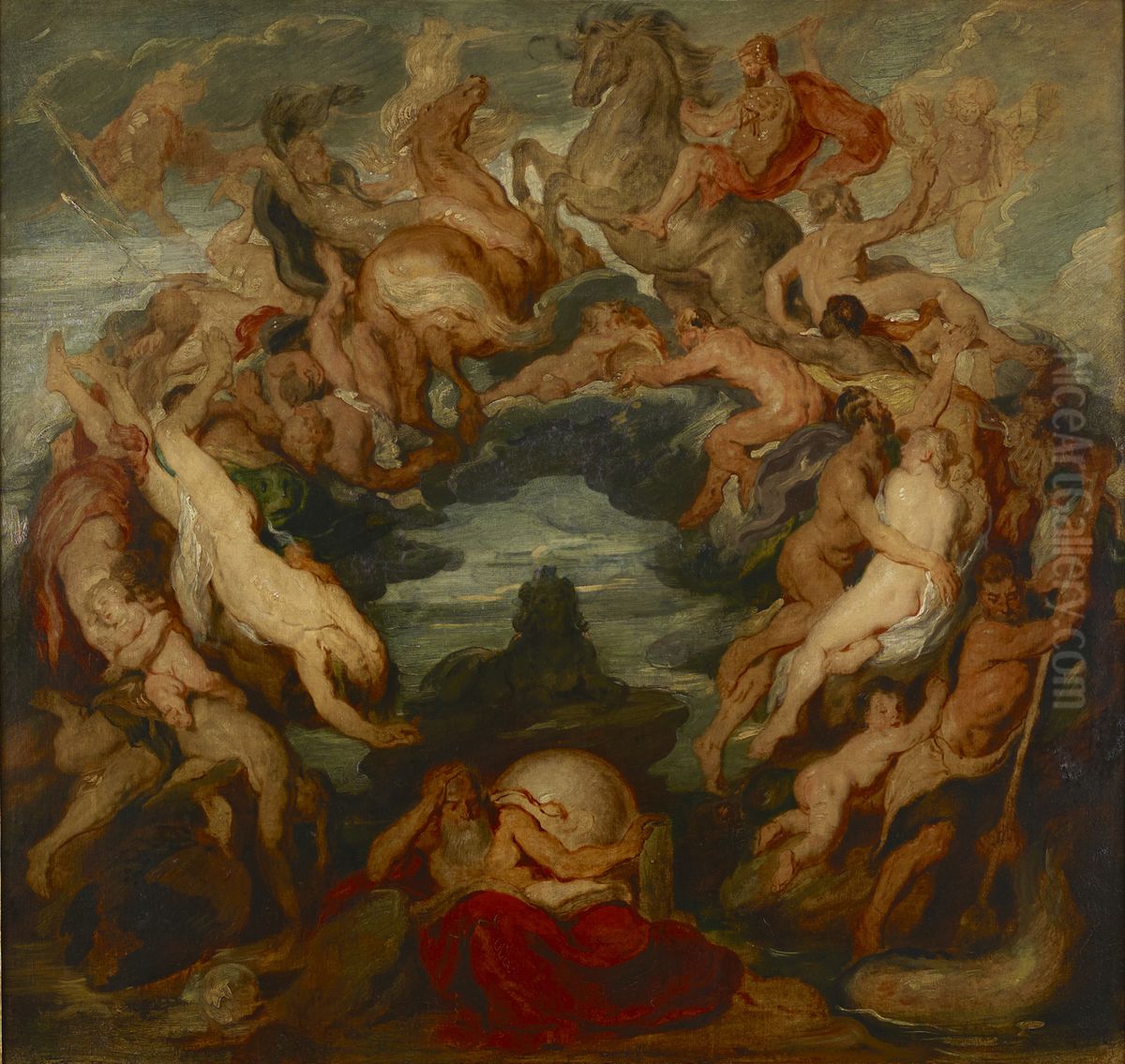 The Circle of Life Oil Painting by Hans (Johann von Strasiripka) Canon