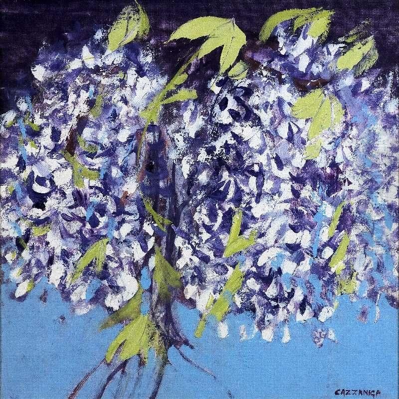 Glicine Oil Painting by Carlo Cazzaniga