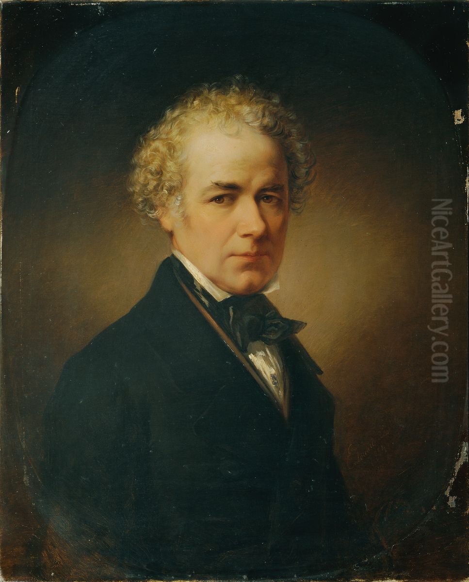 Der Maler Johann Ender Oil Painting by Eduard Ender