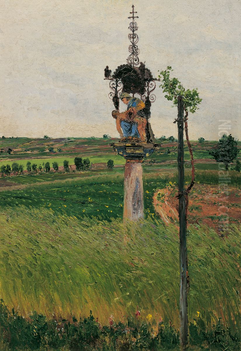 Bildstockl, Lundenburg Oil Painting by Theodor von Hormann