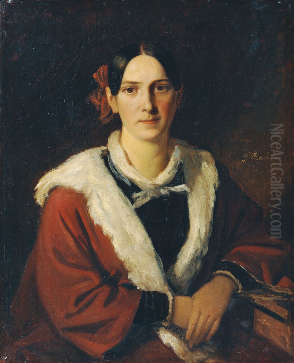 Luise von Schwind, die Gattin des Malers Moritz von Schwind Oil Painting by Carl Rahl