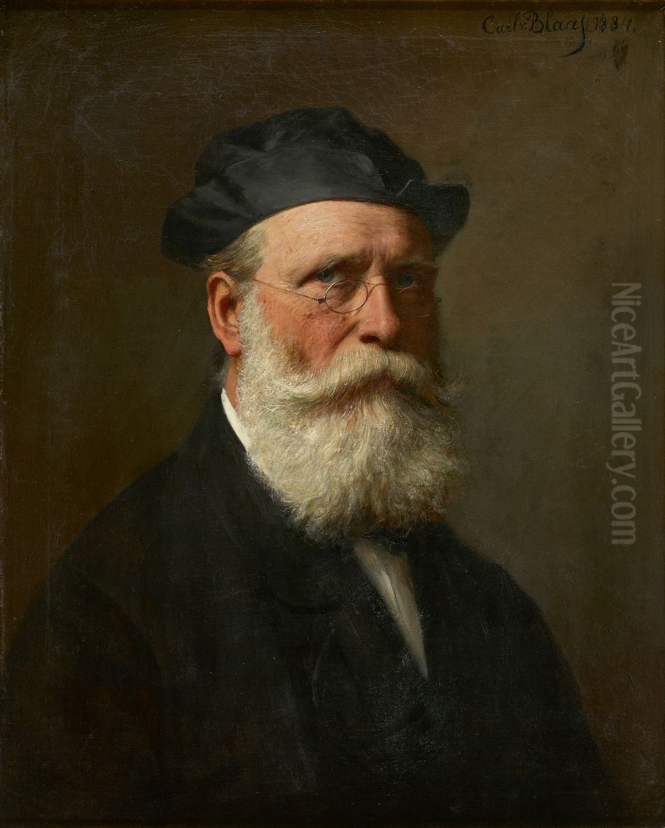 Selbstportrat Oil Painting by Karl von Blaas