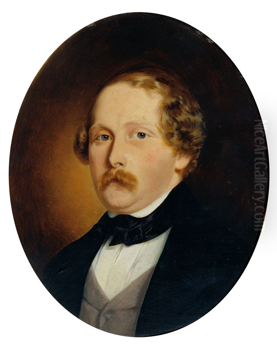 Alexander Anschutz Oil Painting by Georg Koberwein