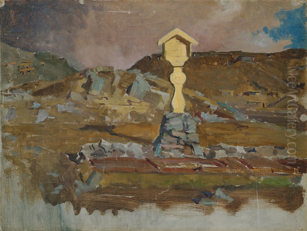 Soldier's Grave Oil Painting by John Quincy Adams