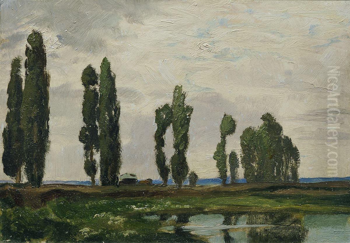 Taborsko (aus der Mappe ,,16 Ansichten tschechischer Landschaften 'Ceska Krajina'