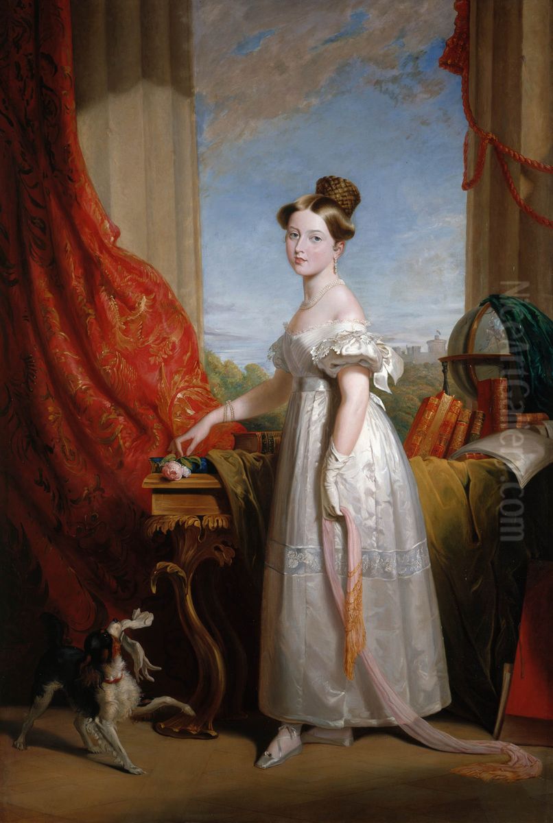 Queen Victoria (1819-1901), when Princess Oil Painting by George Hayter