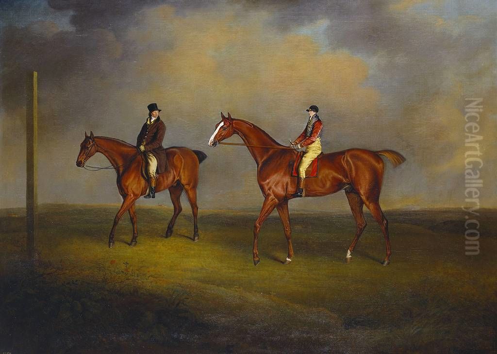 Selim with William Edwards and Mr Perren Oil Painting by Henry Bernard Chalon