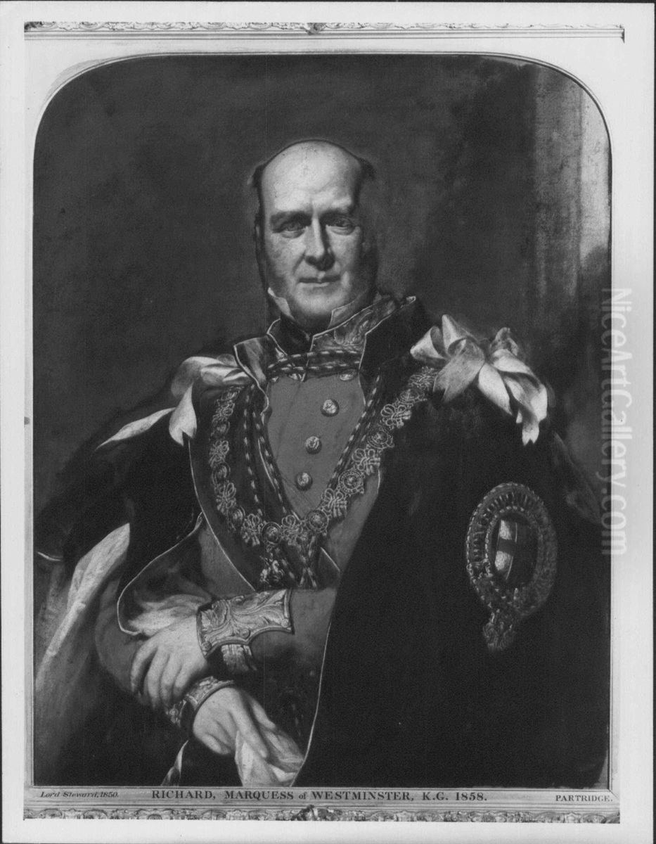 Richard Grosvenor (1795-1863), 2nd Marquess of Westminster Oil Painting by John Partridge