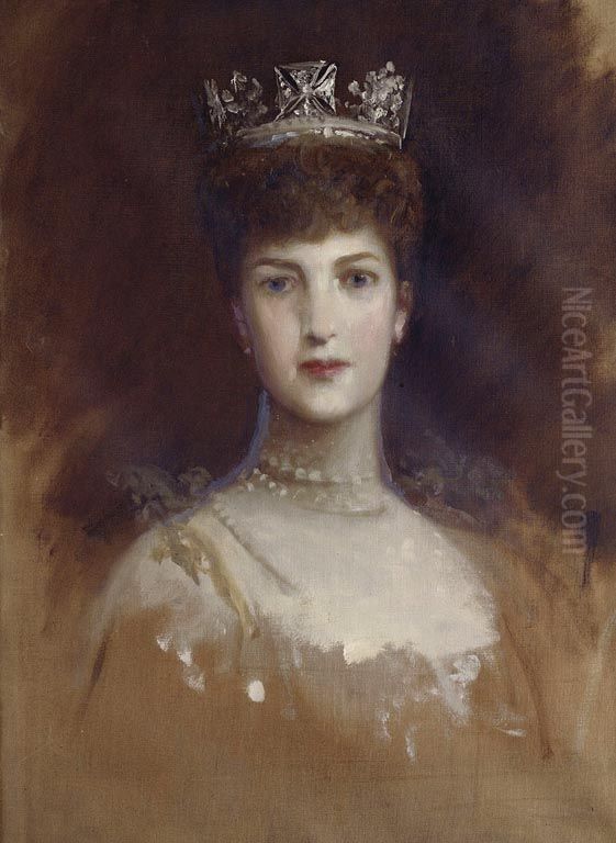 Queen Alexandra (1844-1925) Oil Painting by Luke Fildes