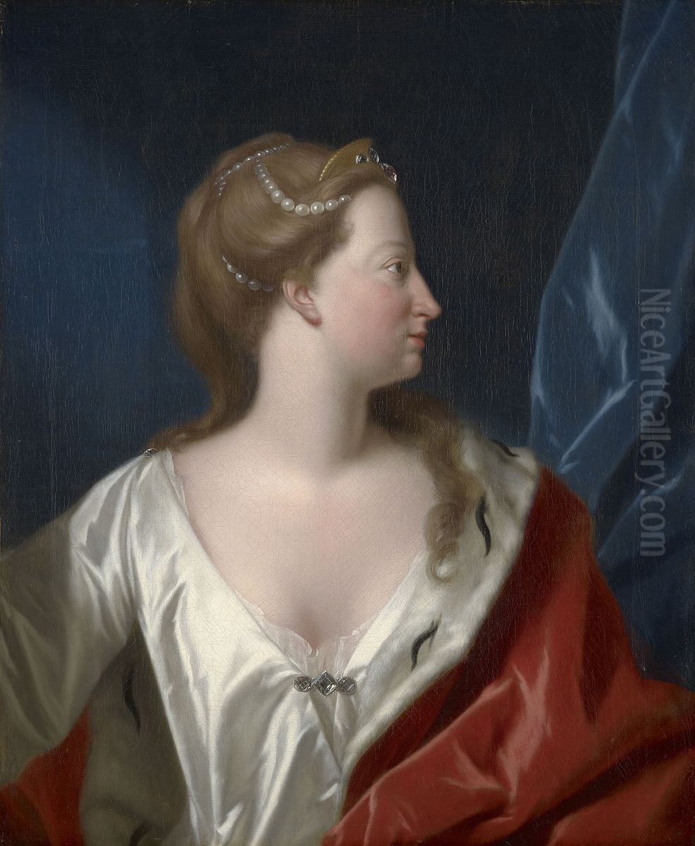 Anne, Princess Royal and Princess of Orange-Nassau (1709-59) Oil Painting by Philip van Dijk