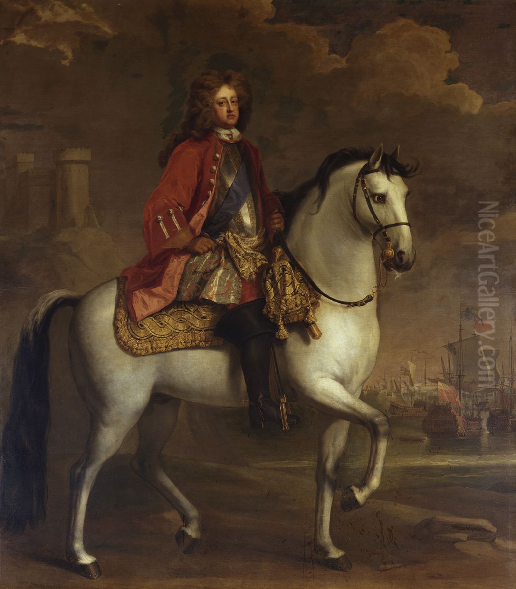 Prince George of Denmark (1653-1708) Oil Painting by Michael Dahl