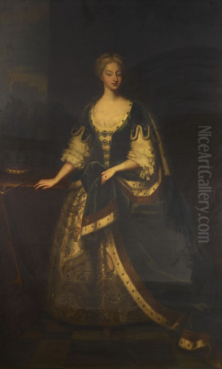 Caroline of Ansbach (1683-1737) Oil Painting by Enoch Seeman