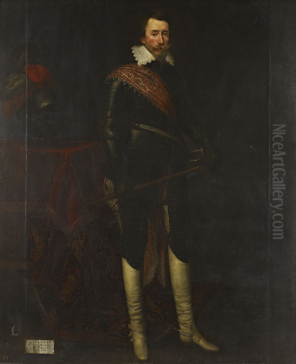 Ernst von Mansfeld (1585-1626) Oil Painting by Daniel Mijtens