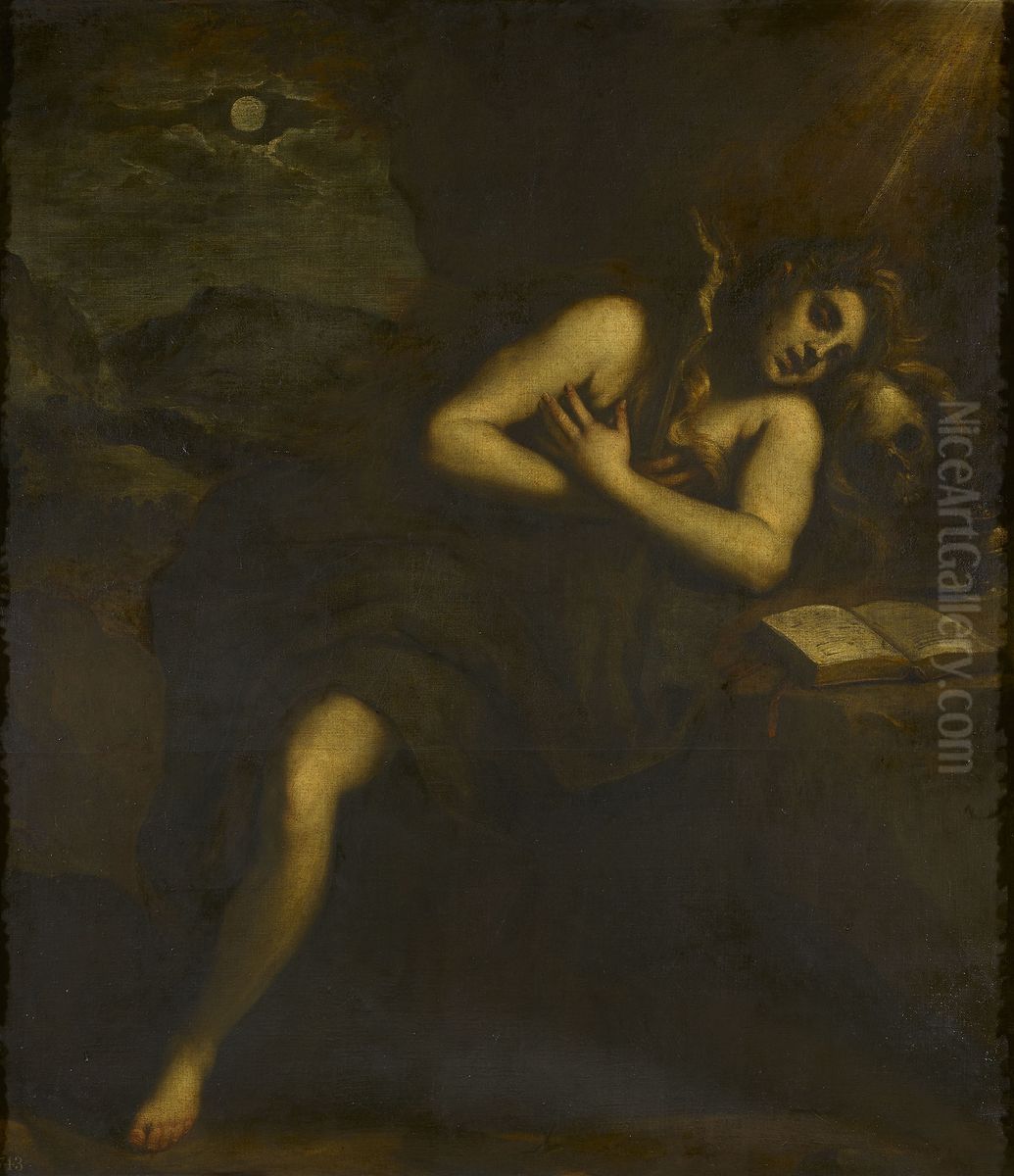 Penitent Magdalene Oil Painting by Palma il Giovane