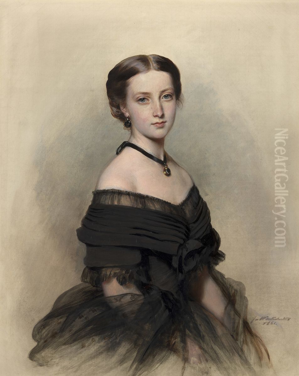 Princess Helena (1846-1923) Oil Painting by Franz Xavier Winterhalter