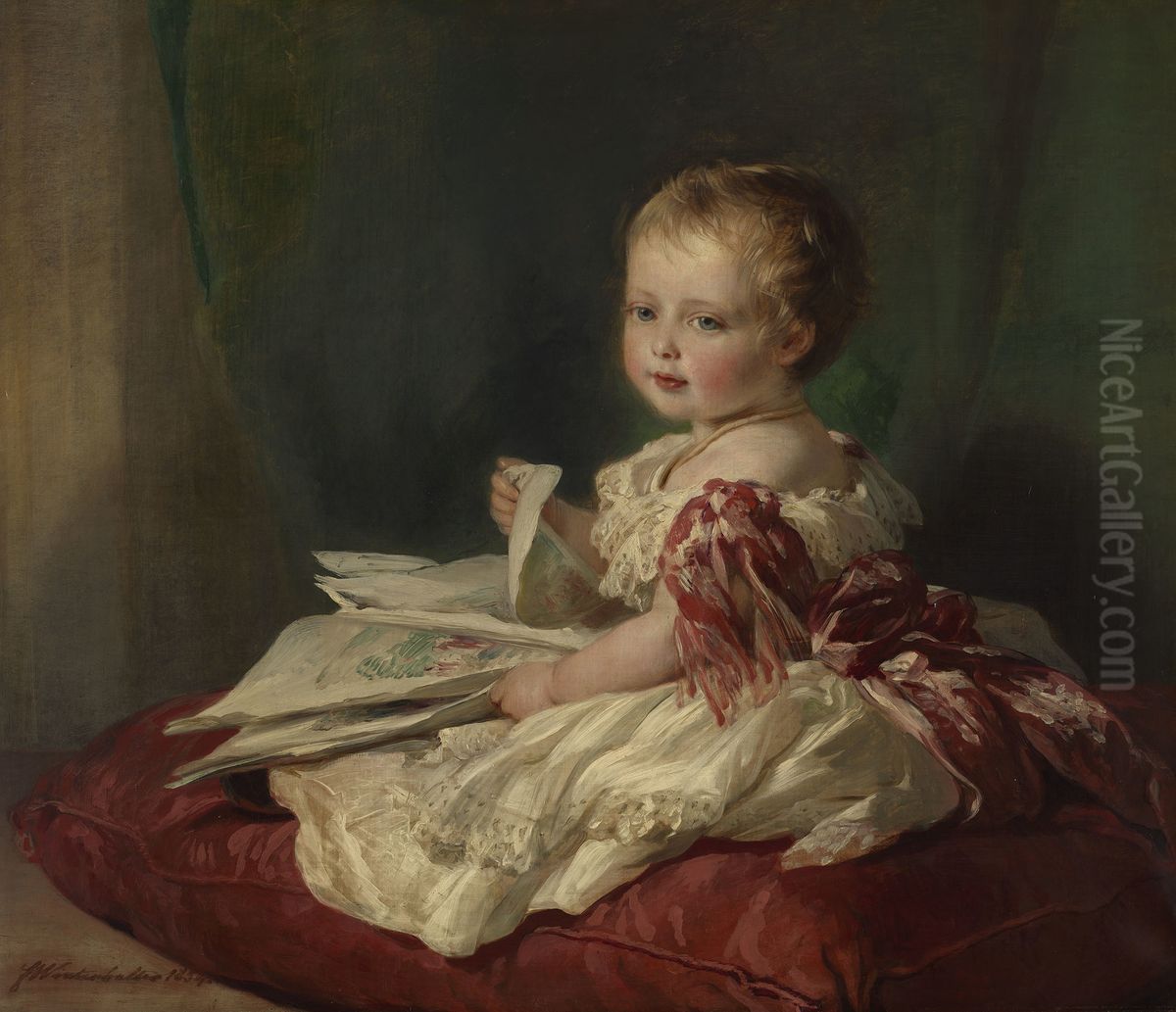 Prince Leopold (1853-1884) Oil Painting by Franz Xavier Winterhalter