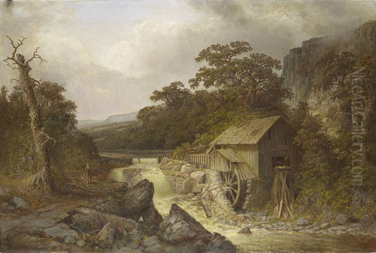 The Pioneer Mill Oil Painting by Homer Watson