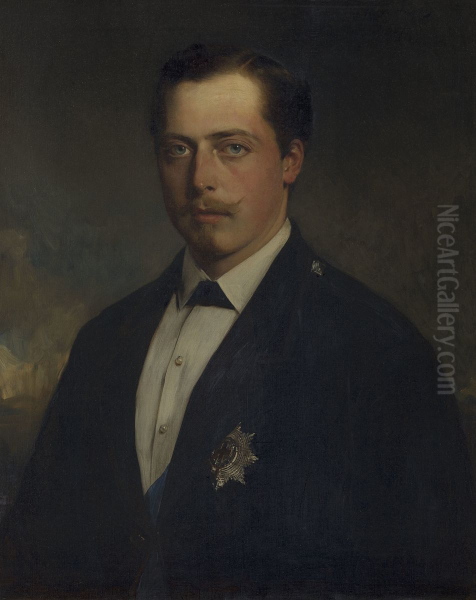 Prince Leopold (1853-1884) Oil Painting by Baron Heinrich von Angeli