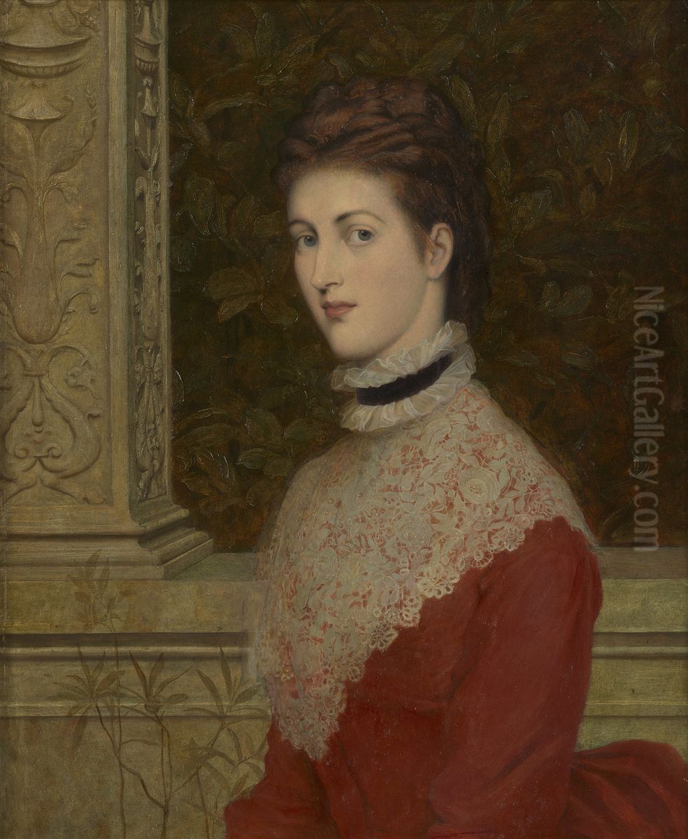 Queen Alexandra (1844-1925) when Princess of Wales Oil Painting by William Blake Richmond