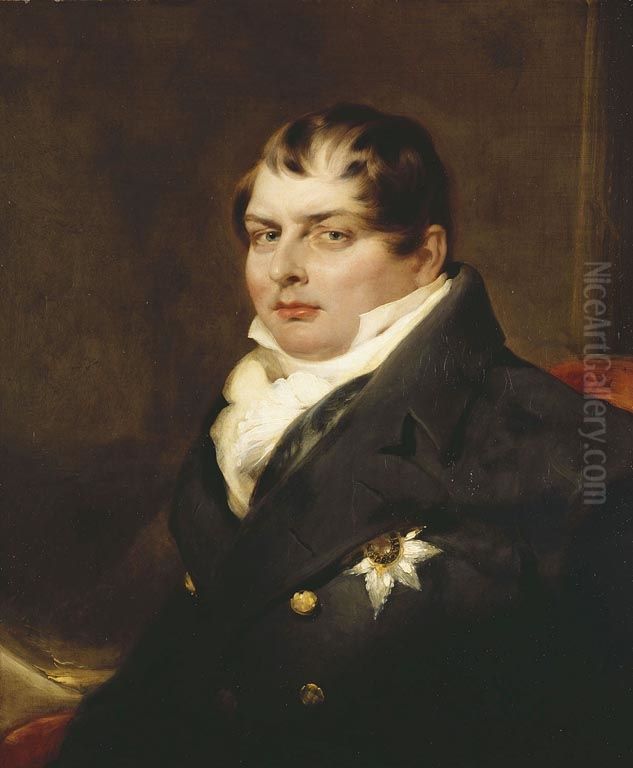 Augustus, Duke of Sussex (1773-1843) Oil Painting by George Henry Harlow