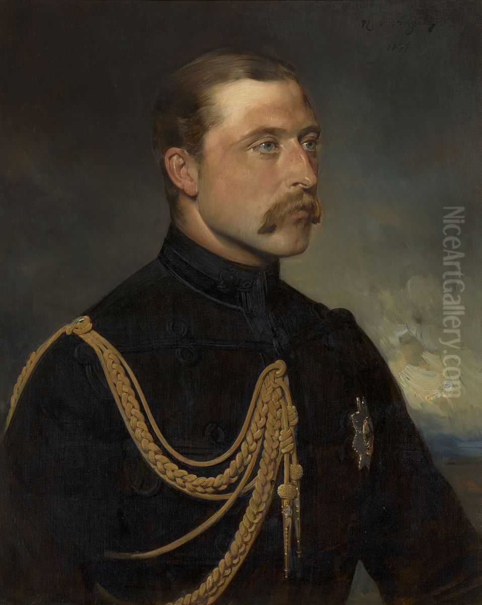 Arthur, Duke of Connaught (1848-1942) Oil Painting by Baron Heinrich von Angeli