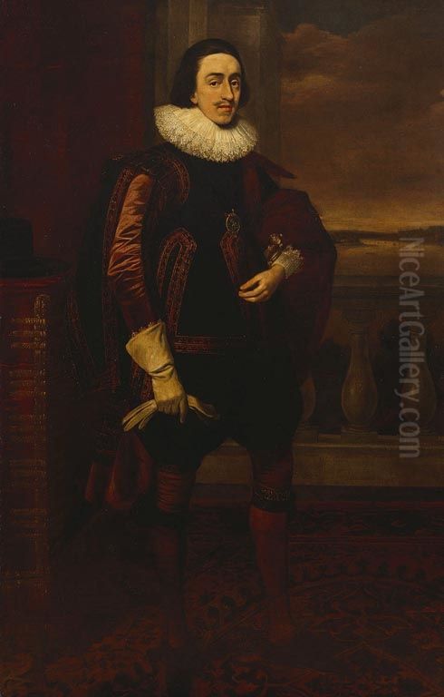 Charles I (1600-1649) when Prince of Wales Oil Painting by Daniel Mijtens